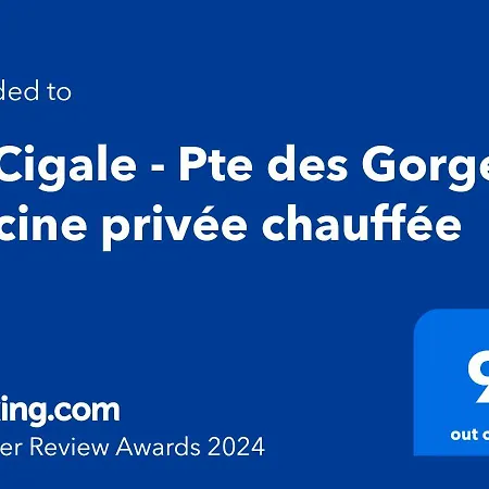 La Cigale - Pte Des Gorges - Piscine Privee Chauffee Holiday home *